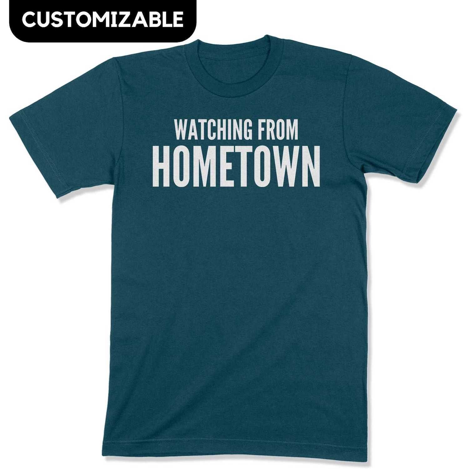 Customizable Watching from Hometown Unisex T Shirt