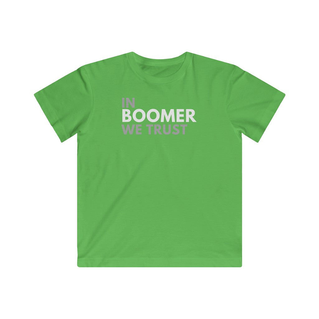 In Boomer We Trust Youth T-Shirt-East Coast AF Apparel