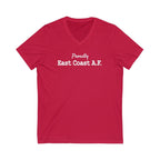 Proudly East Coast A.F. Unisex V-Neck T-Shirt-East Coast AF Apparel