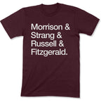 Atlantic COVID Heroes Unisex T-Shirt in Color: Maroon - East Coast AF Apparel
