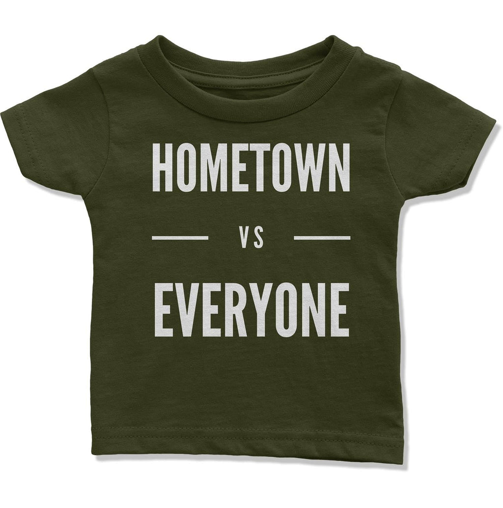 Customizable Hometown vs Everyone Infant T-Shirt-East Coast AF Apparel