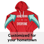 Customizable Hometown vs Everyone Unisex Hoodie-East Coast AF Apparel