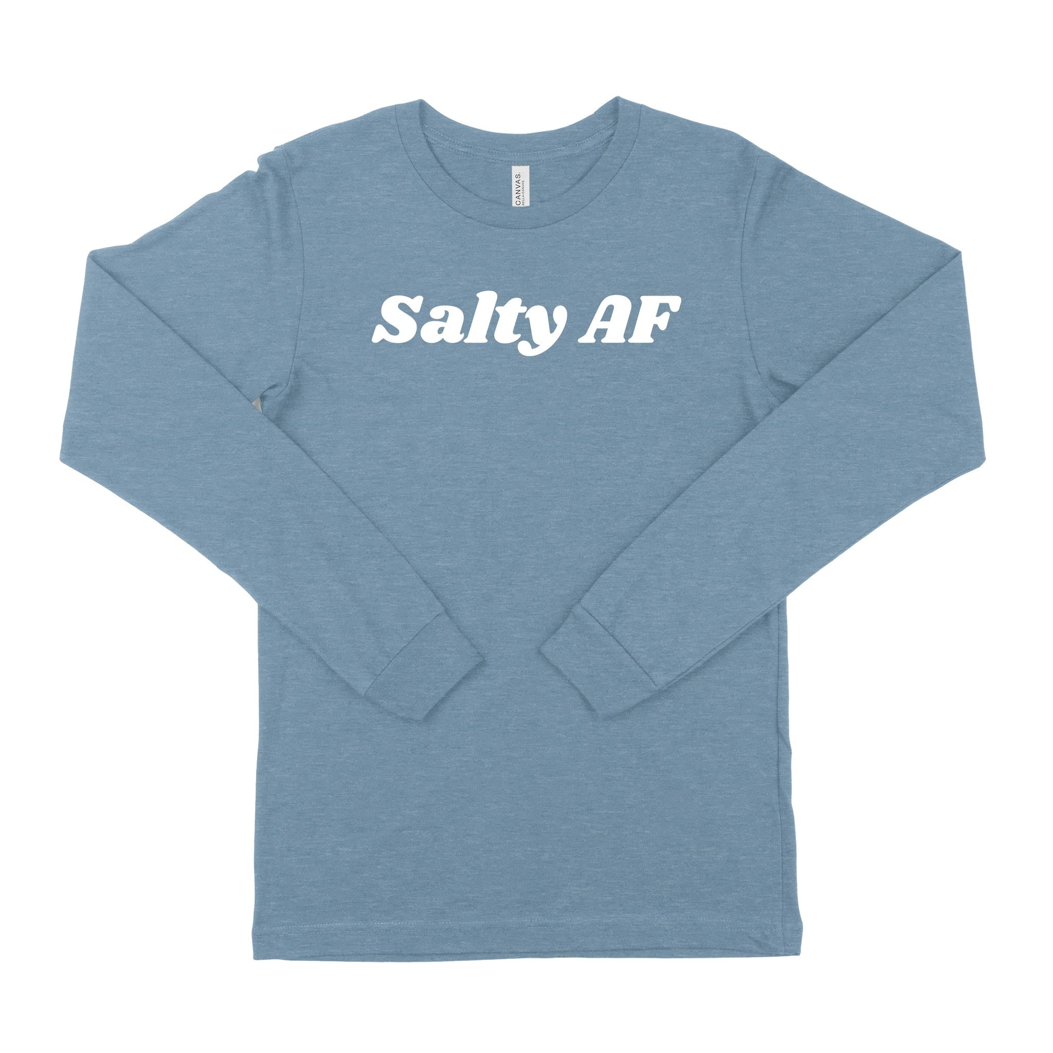 Salty AF Unisex Long Sleeve T-Shirt-East Coast AF Apparel