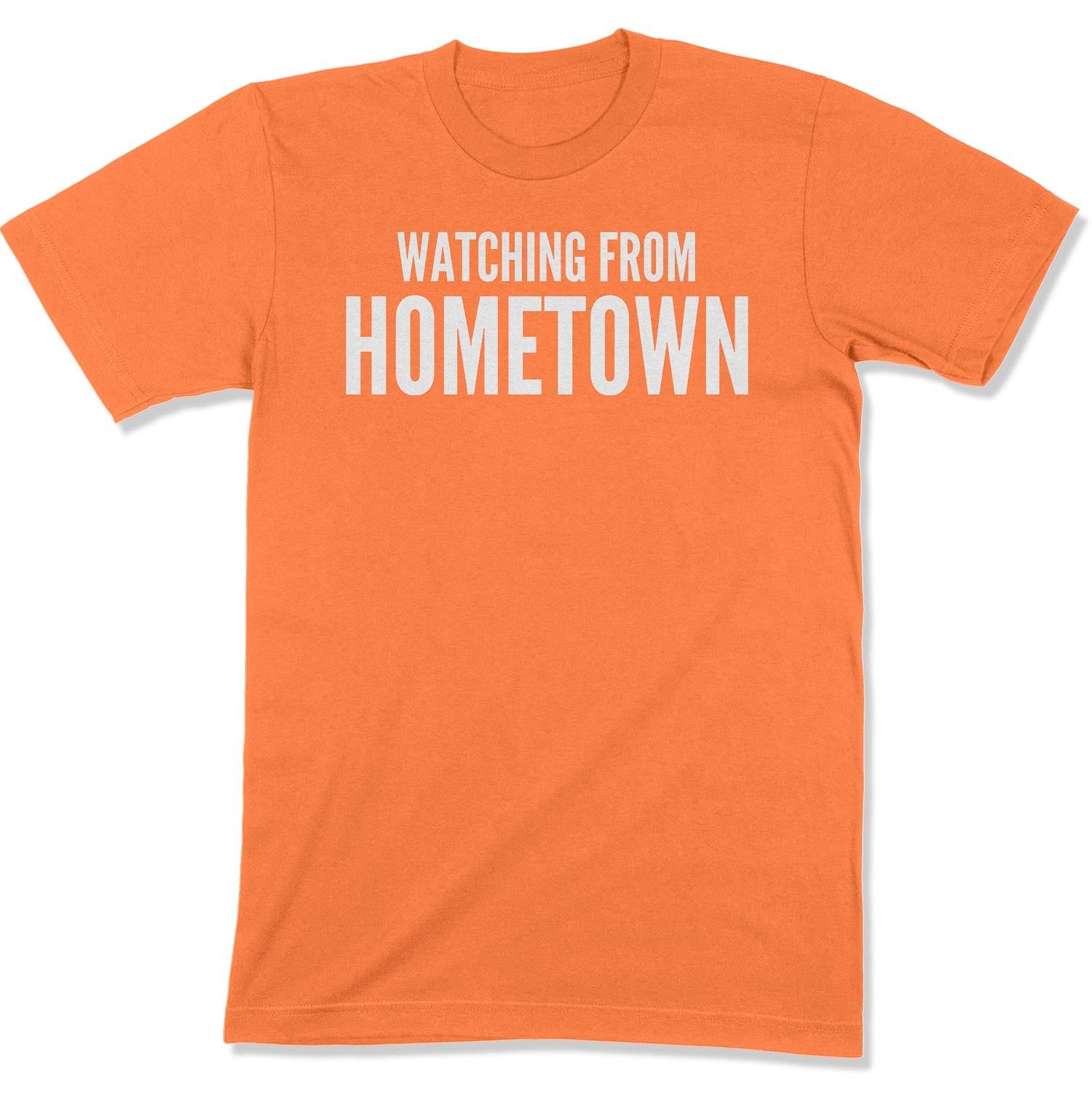Customizable Watching from Hometown Unisex T-Shirt-East Coast AF Apparel
