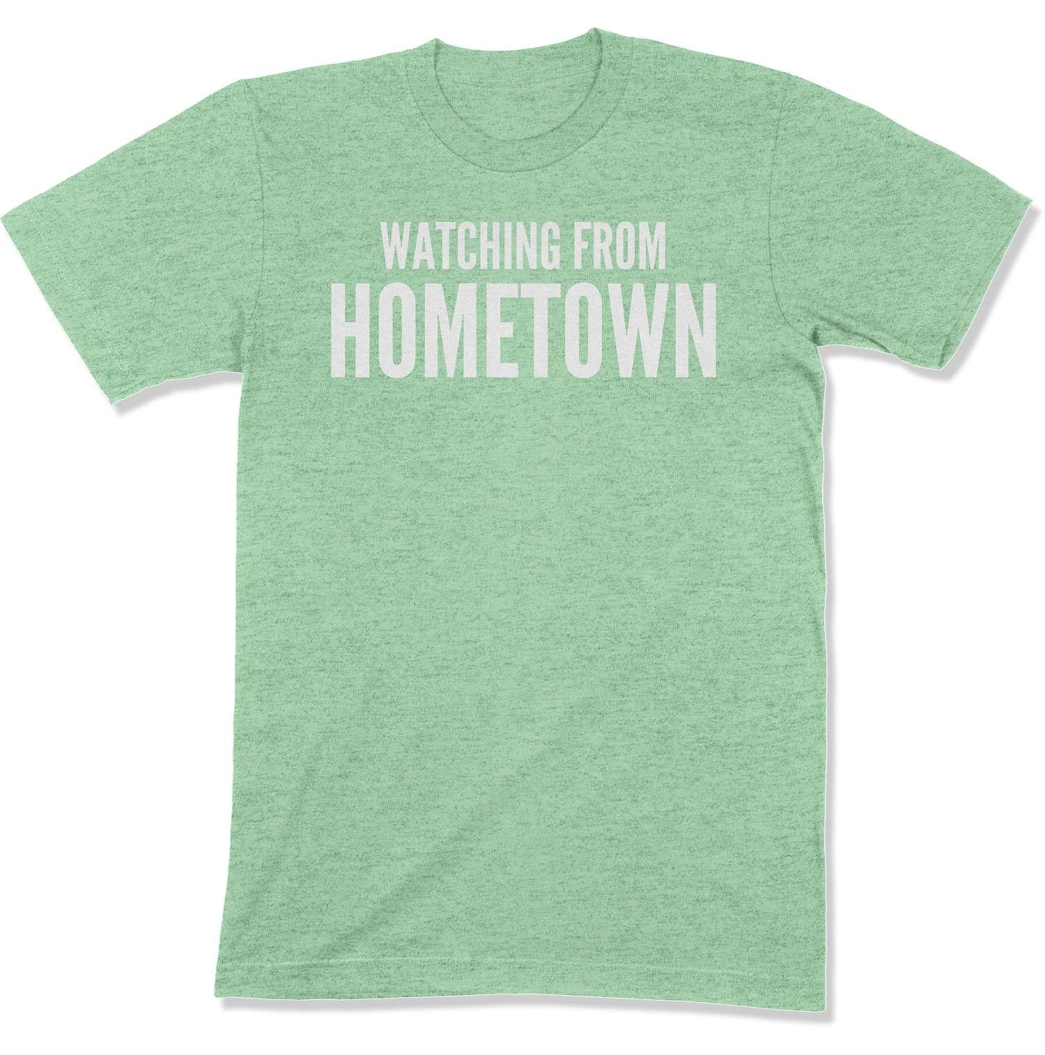 Customizable Watching from Hometown Unisex T-Shirt-East Coast AF Apparel