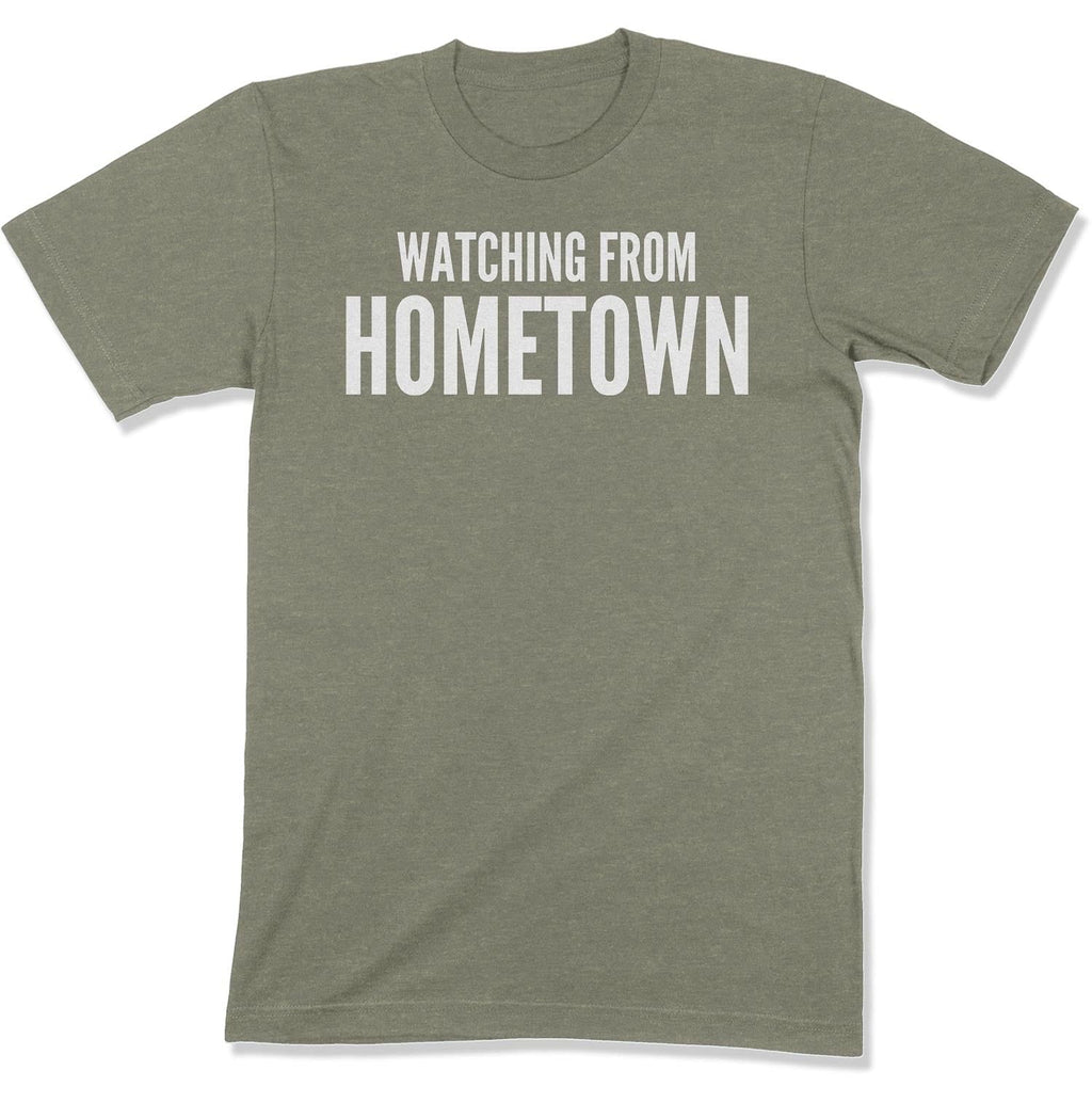 Customizable Watching from Hometown Unisex T-Shirt-East Coast AF Apparel