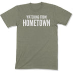 Customizable Watching from Hometown Unisex T-Shirt-East Coast AF Apparel