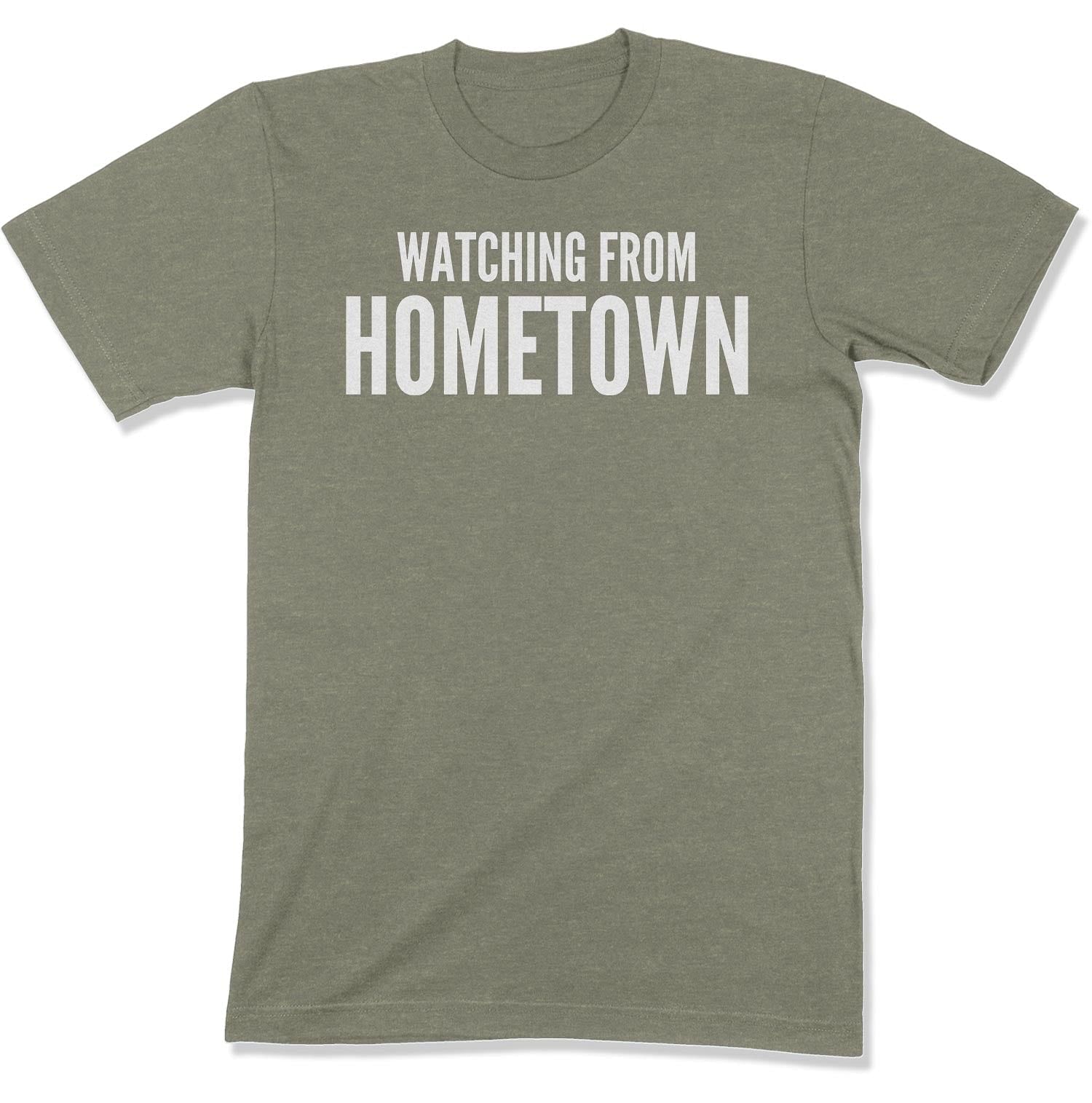 Customizable Watching from Hometown Unisex T-Shirt-East Coast AF Apparel