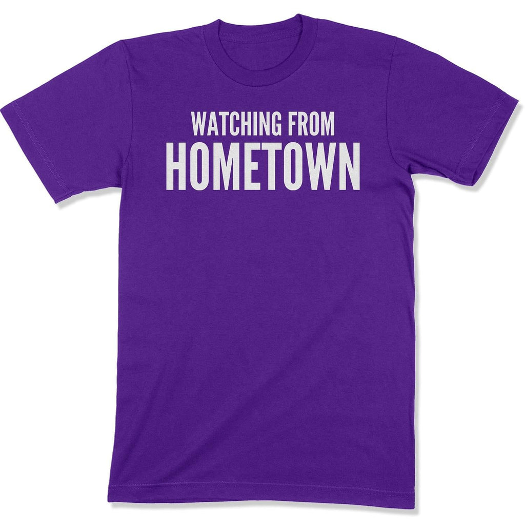 Customizable Watching from Hometown Unisex T-Shirt-East Coast AF Apparel