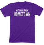 Customizable Watching from Hometown Unisex T-Shirt-East Coast AF Apparel