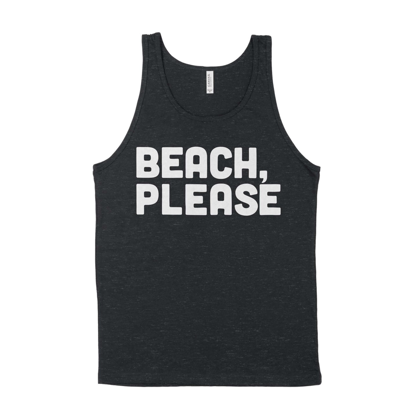 Beach, Please Unisex Tank Top-East Coast AF Apparel