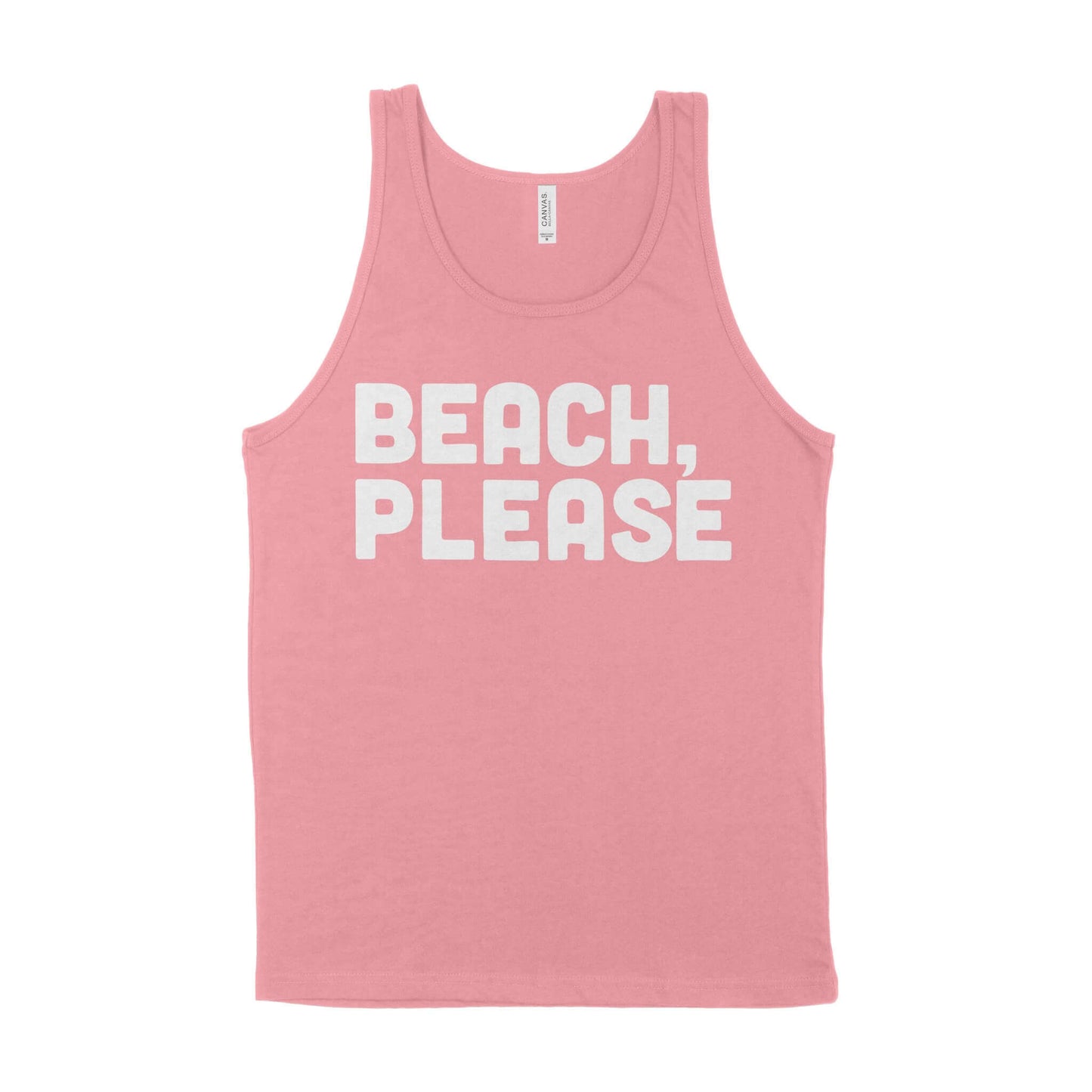 Beach, Please Unisex Tank Top-East Coast AF Apparel