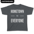 Customizable Hometown vs Everyone Youth T-Shirt-East Coast AF Apparel