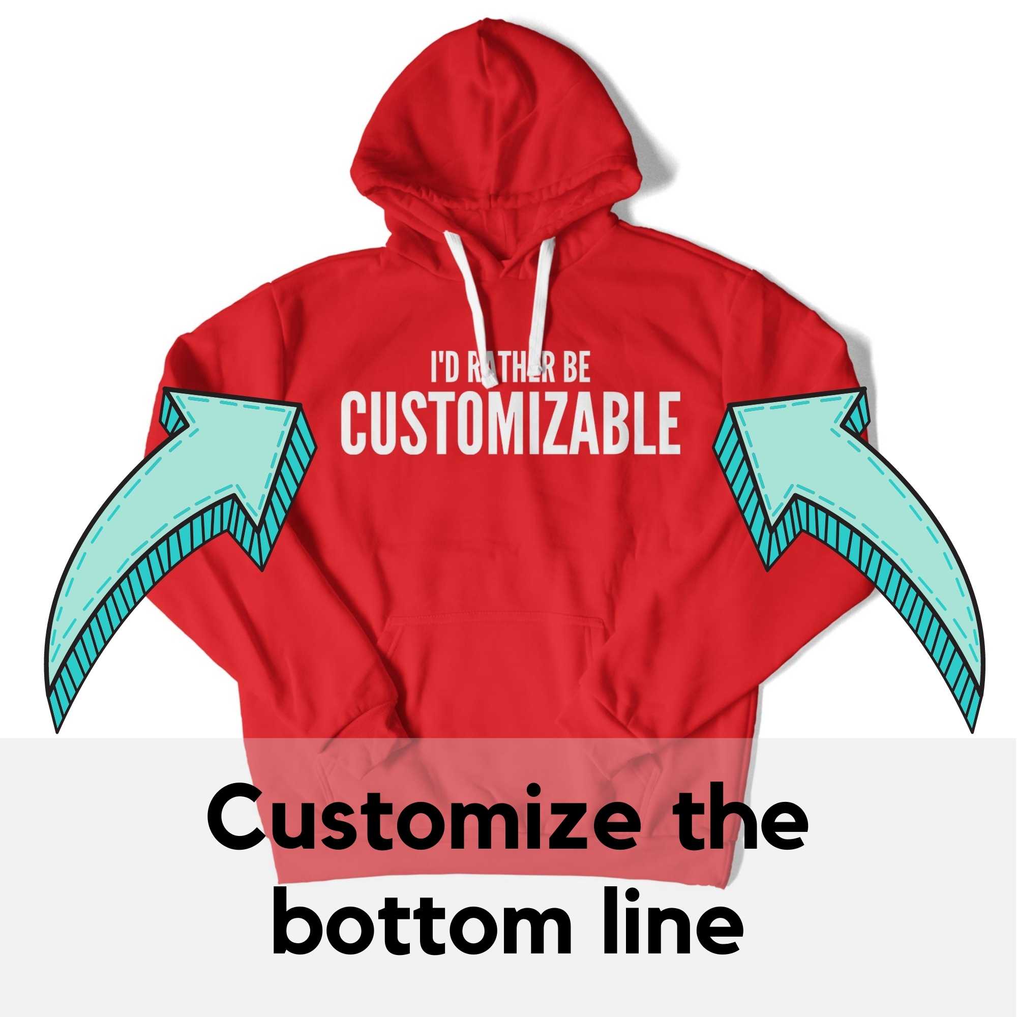 I'd Rather Be... Customizable Unisex Hoodie-East Coast AF Apparel