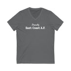 Proudly East Coast A.F. Unisex V-Neck T-Shirt-East Coast AF Apparel