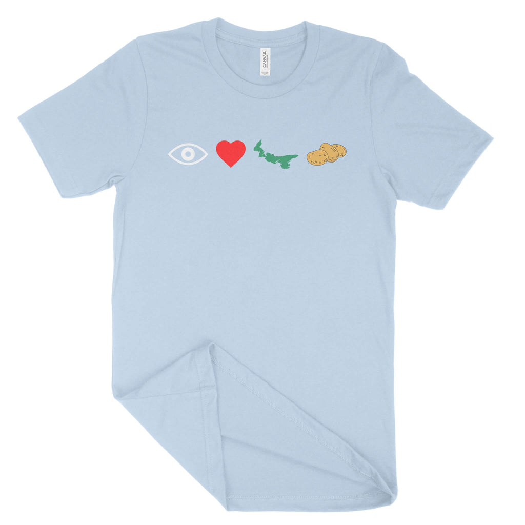 I Love PEI Potatoes Unisex T-Shirt-East Coast AF Apparel