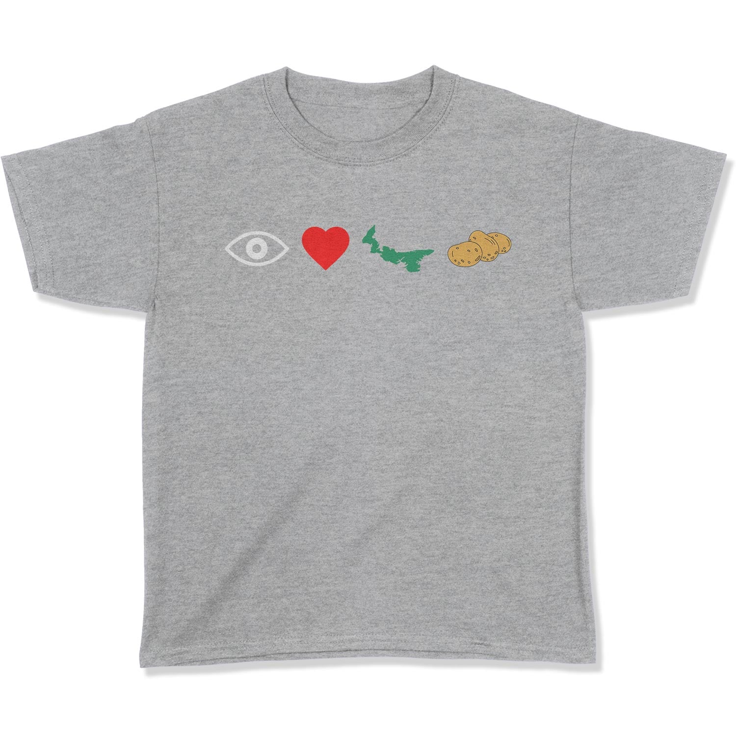 I Love PEI Potatoes Youth T-Shirt-East Coast AF Apparel