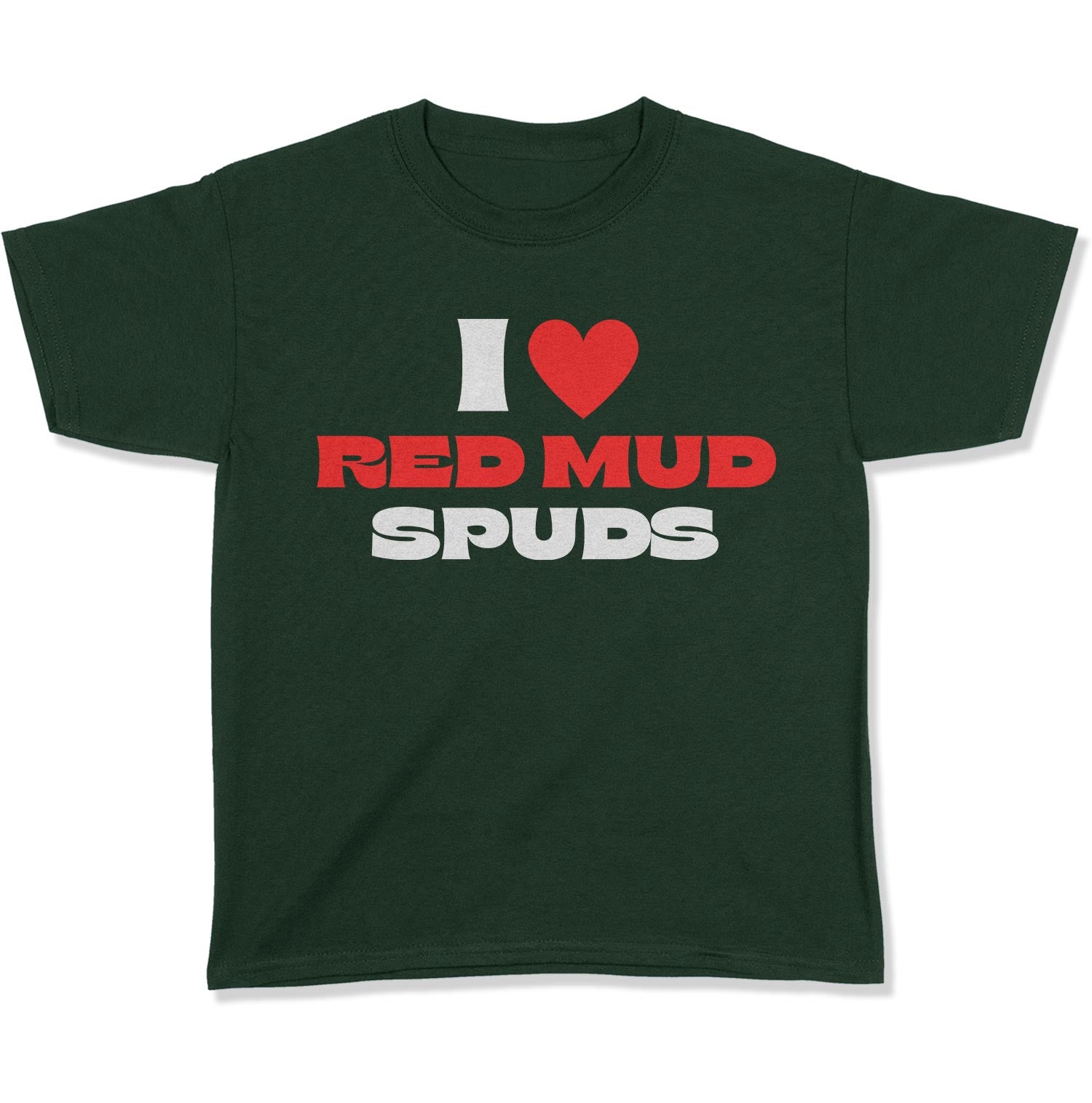I Love Red Mud Spuds Youth T-Shirt-East Coast AF Apparel