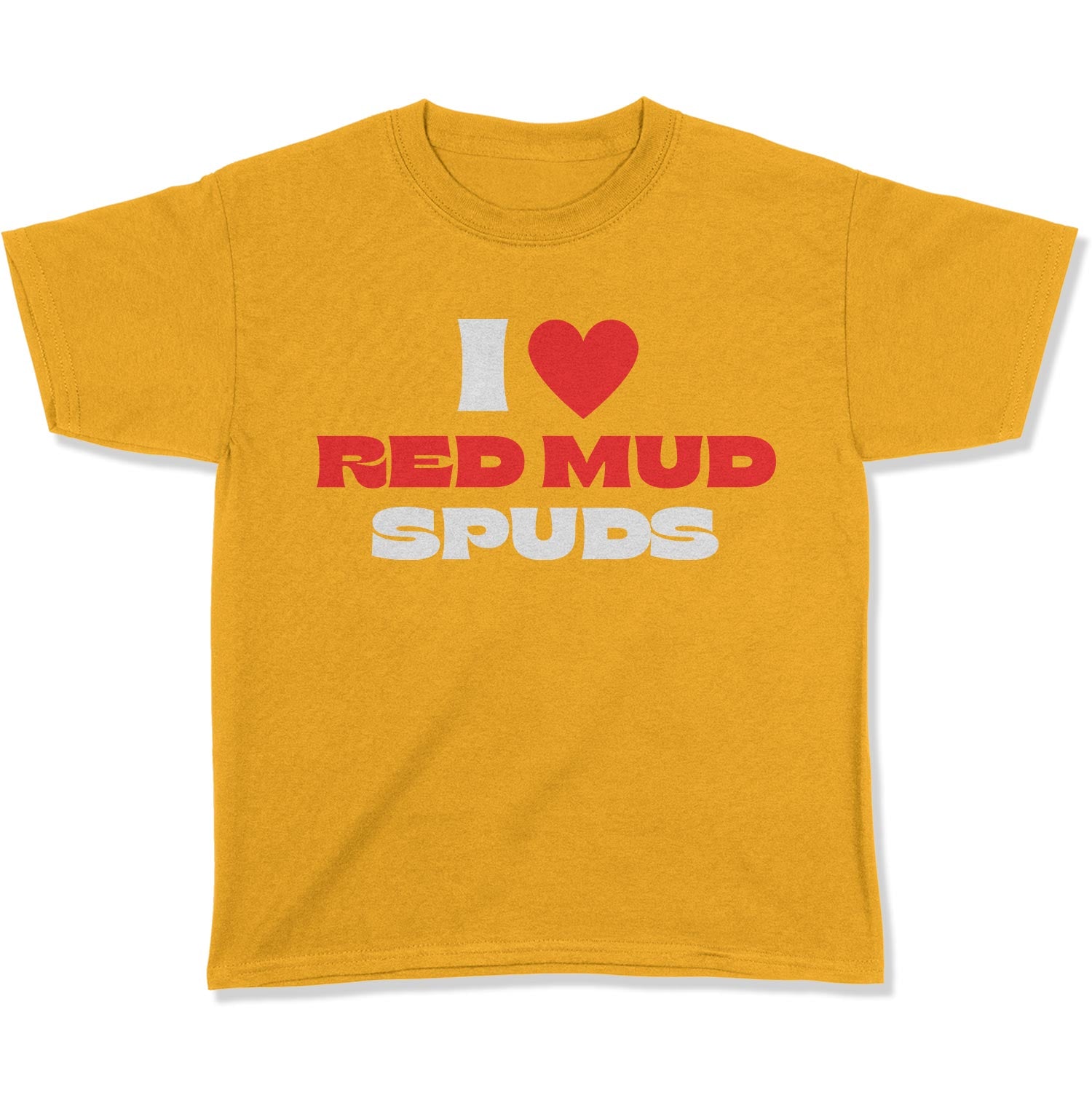 I Love Red Mud Spuds Youth T-Shirt-East Coast AF Apparel