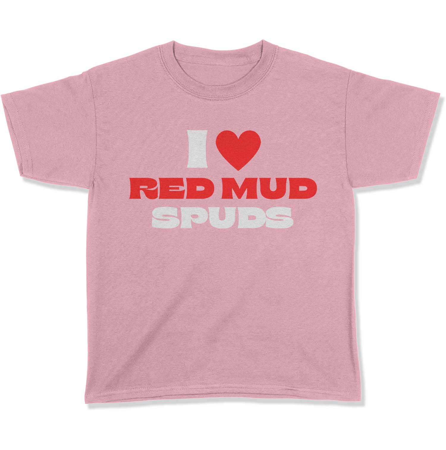 I Love Red Mud Spuds Youth T-Shirt-East Coast AF Apparel