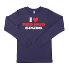 I Love Red Mud Spuds Unisex Long Sleeve T-Shirt-East Coast AF Apparel