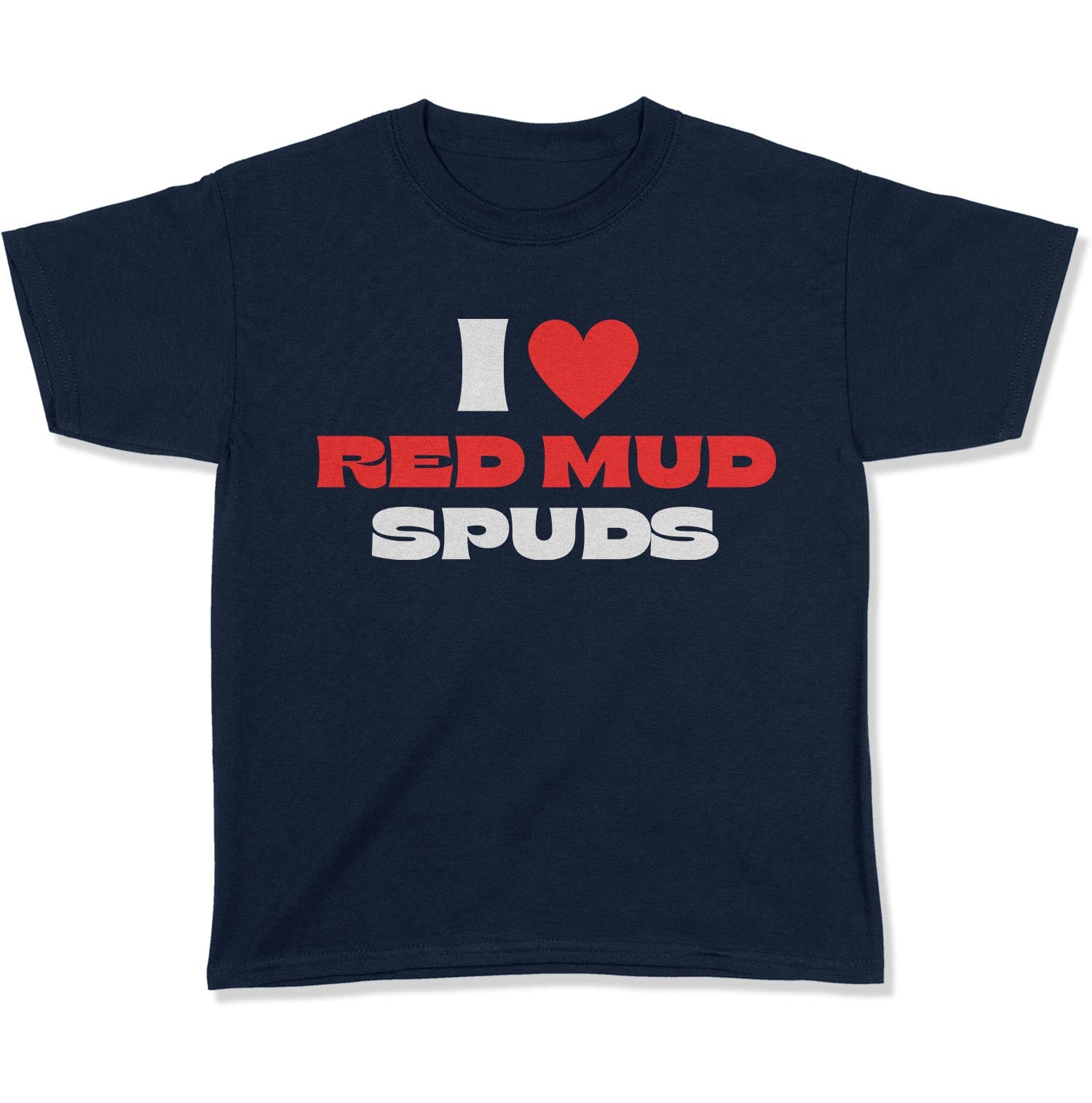 I Love Red Mud Spuds Youth T-Shirt-East Coast AF Apparel