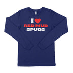 I Love Red Mud Spuds Unisex Long Sleeve T-Shirt-East Coast AF Apparel
