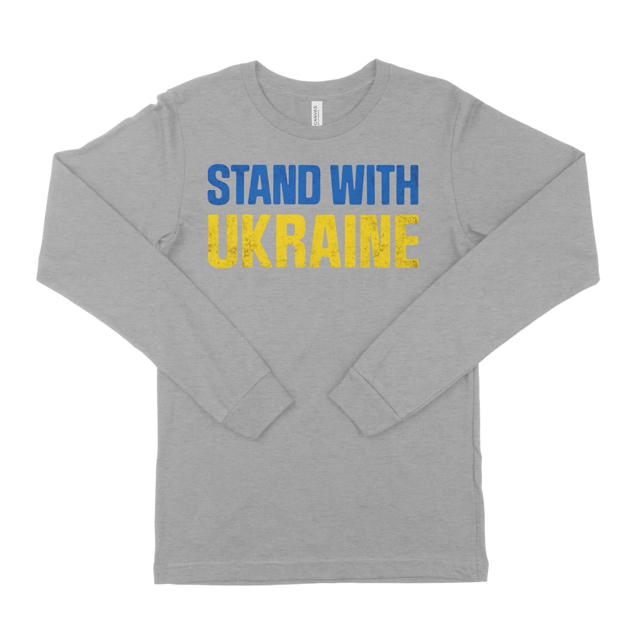 Stand With Ukraine Unisex Long Sleeve T-Shirt-East Coast AF Apparel