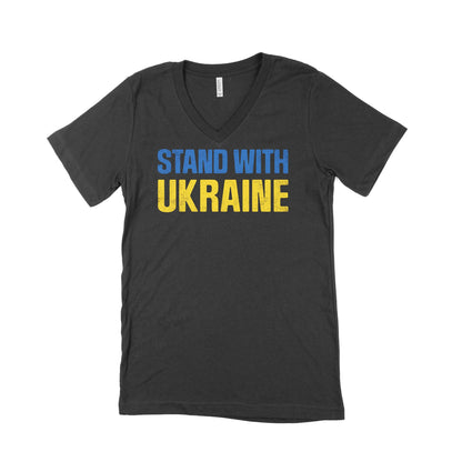 Stand With Ukraine Unisex V-Neck T-Shirt-East Coast AF Apparel