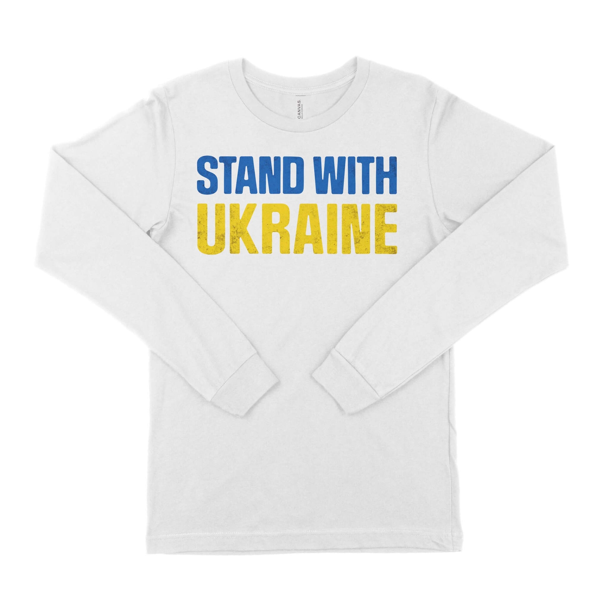 Stand With Ukraine Unisex Long Sleeve T-Shirt-East Coast AF Apparel