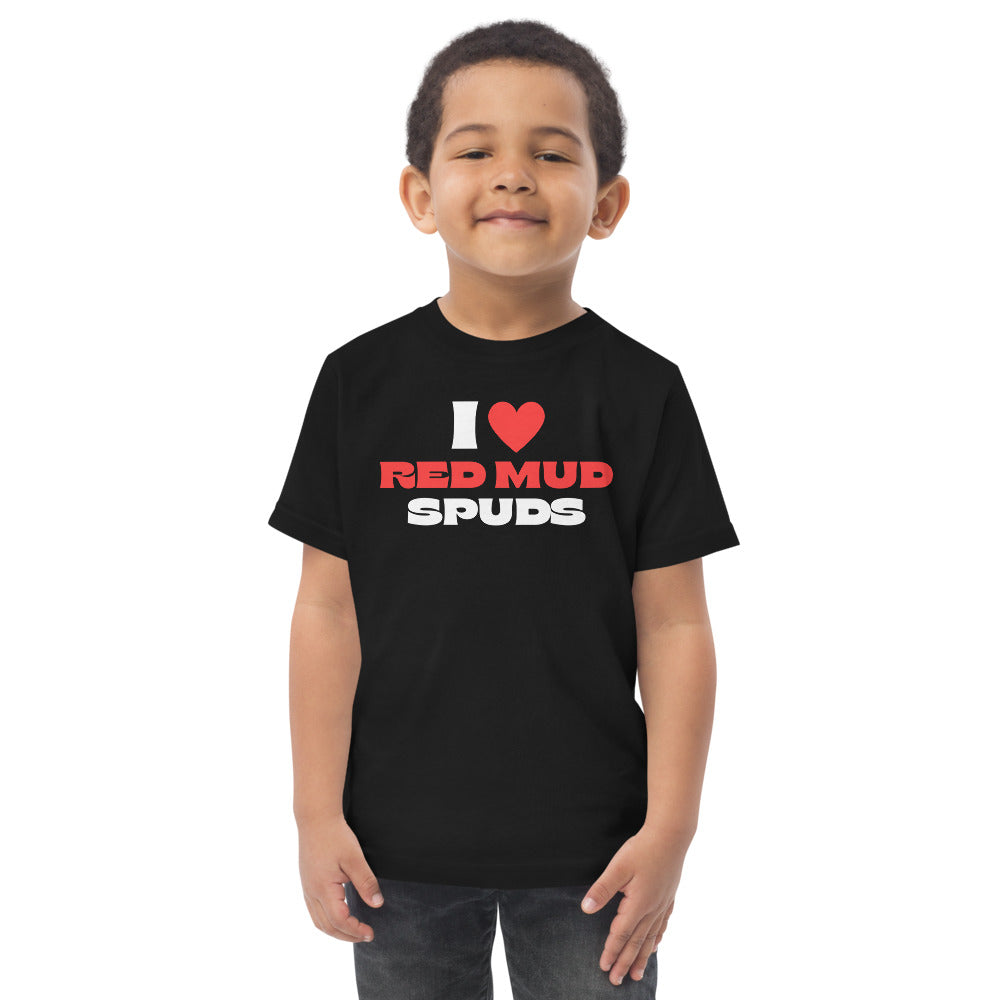 I Love Red Mud Spuds Toddler T-Shirt-East Coast AF Apparel