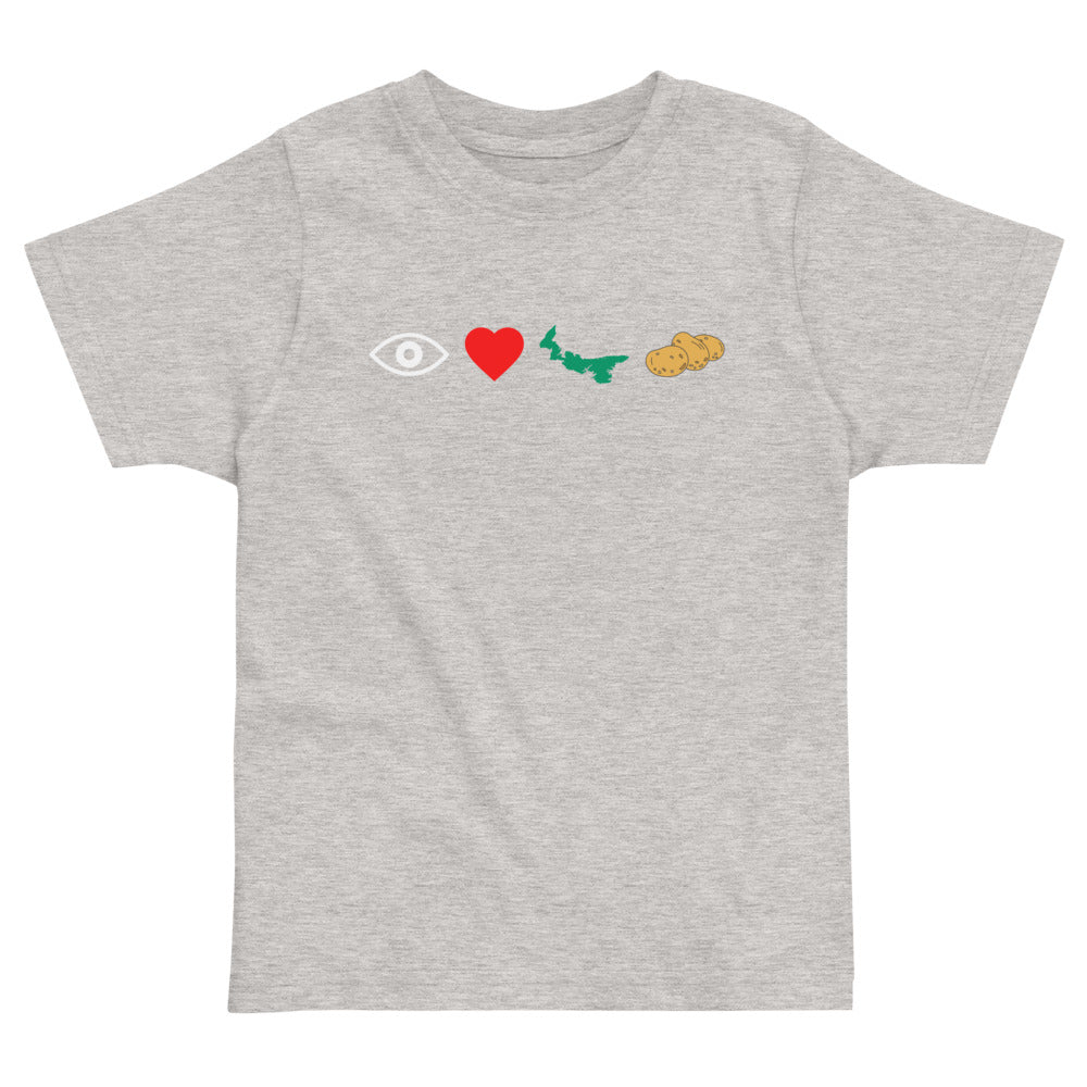 I Love PEI Potatoes Toddler T-Shirt-East Coast AF Apparel