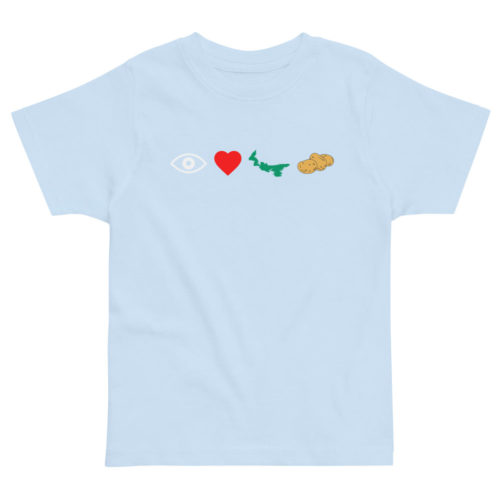 I Love PEI Potatoes Toddler T-Shirt-East Coast AF Apparel