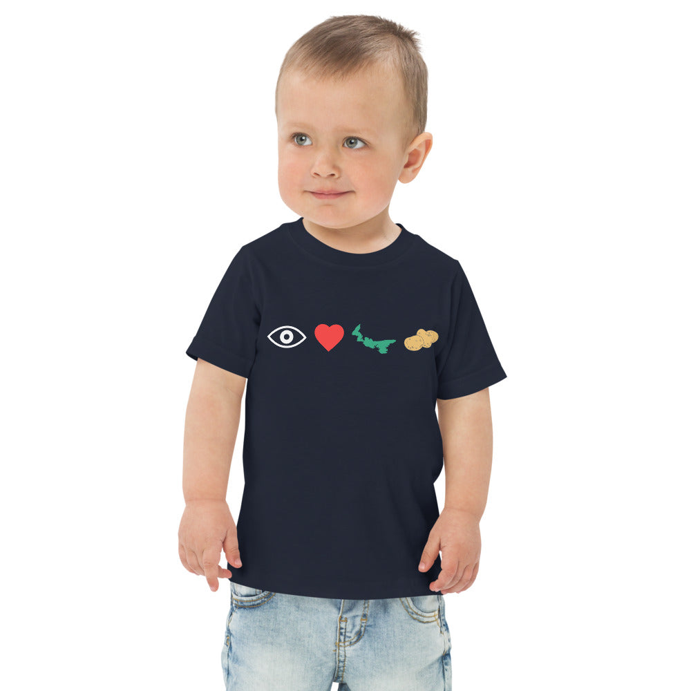 I Love PEI Potatoes Toddler T-Shirt-East Coast AF Apparel