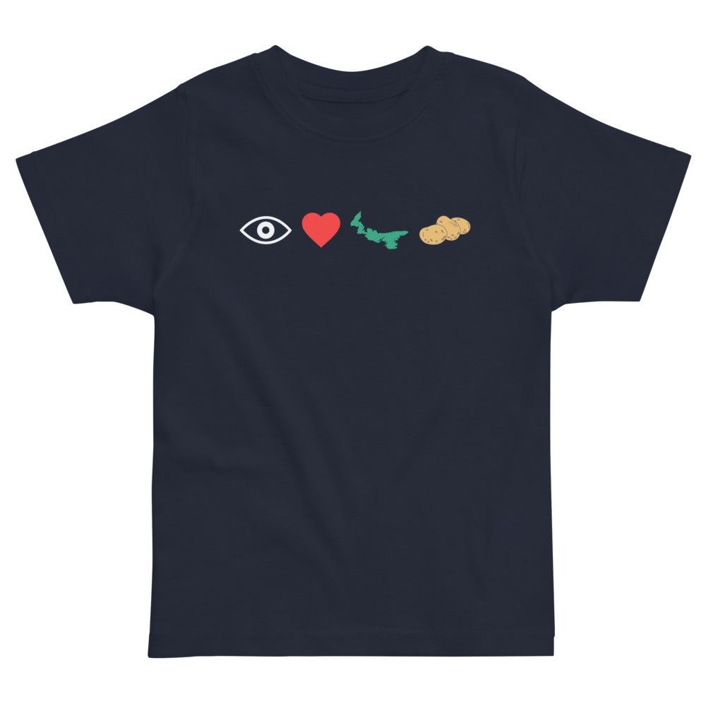 I Love PEI Potatoes Toddler T-Shirt-East Coast AF Apparel