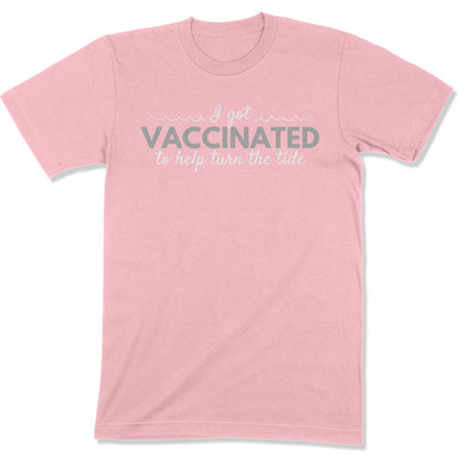 I Got Vaccinated to Help Turn the Tide Unisex T-Shirt-East Coast AF Apparel